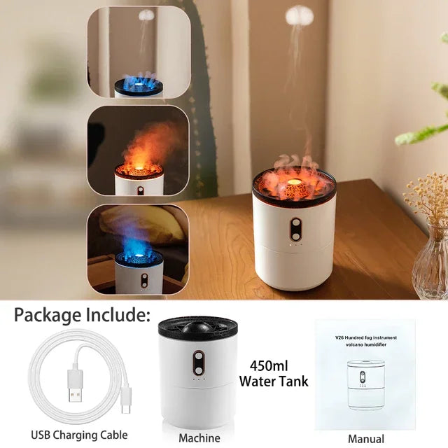 Flame Humidifier & Aromatherapy Diffuser | SanctaGlow™